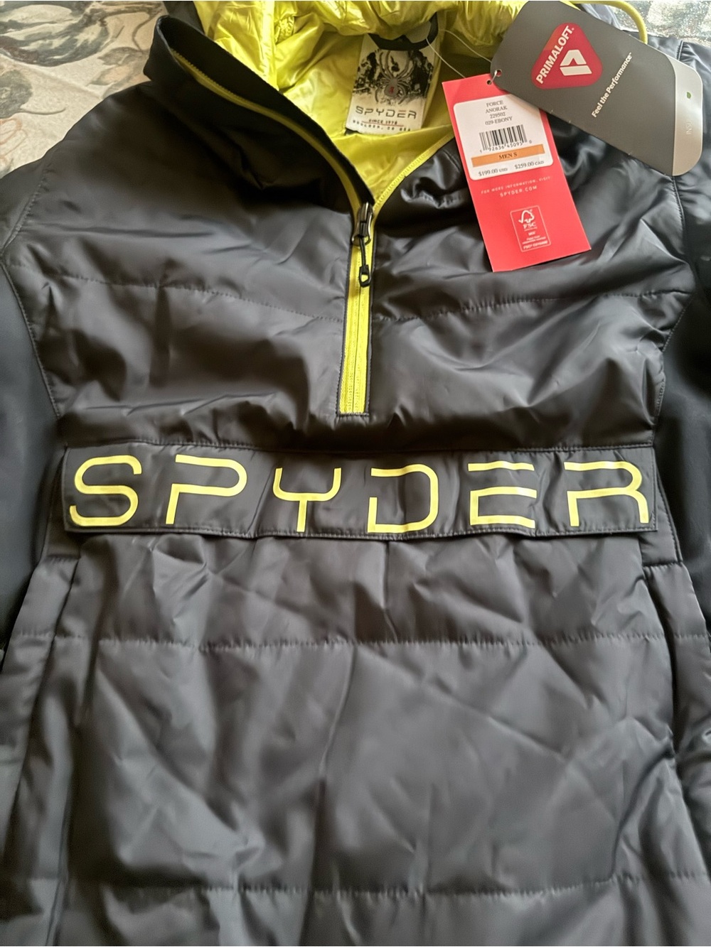 Spyder Force Anorak Jacket - Ebony (Black)